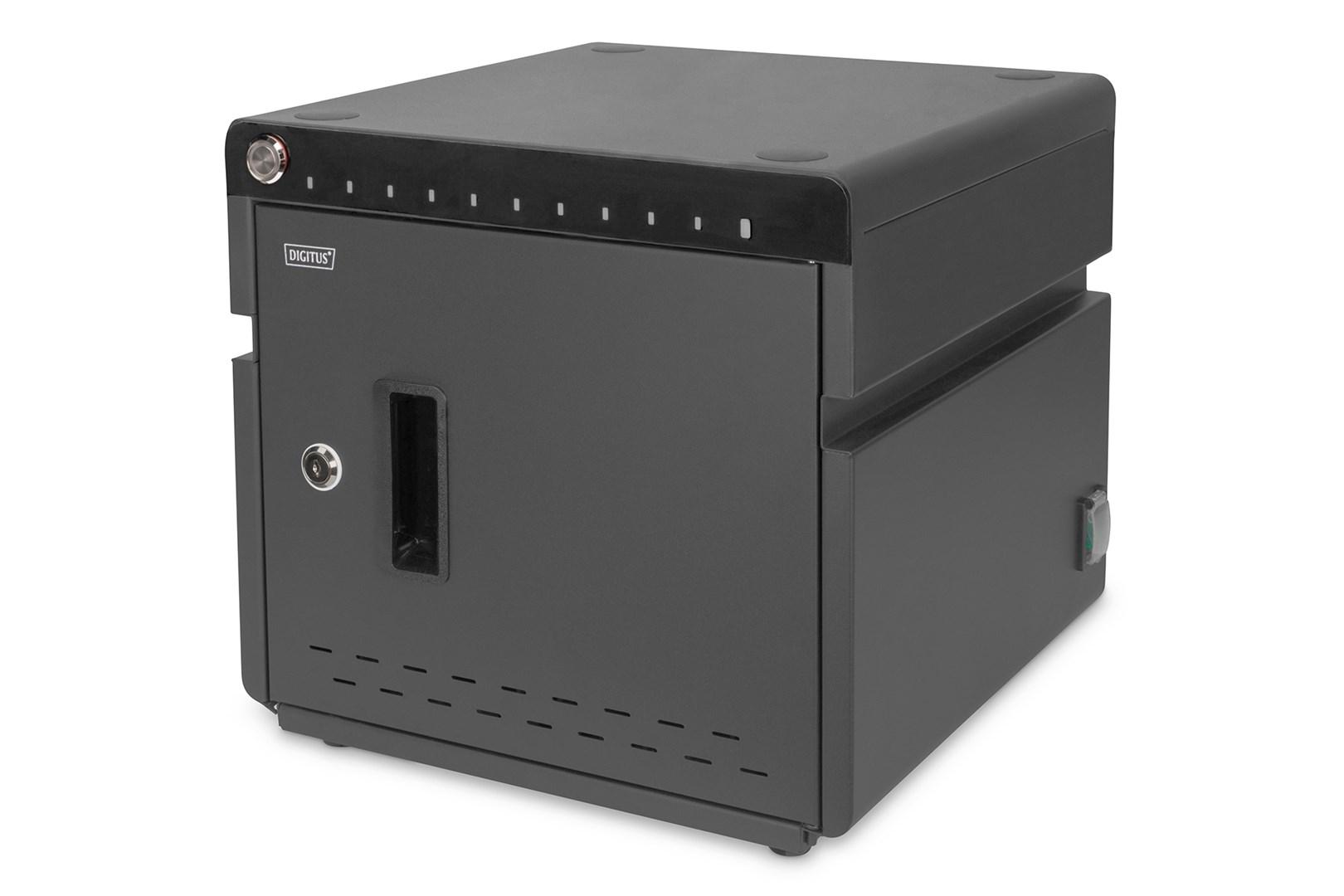 DIGITUS DN-45004 mobilt skrivebords-ladeskab til 10 bærbare/tablets op til 14" - UV-C og USB-C