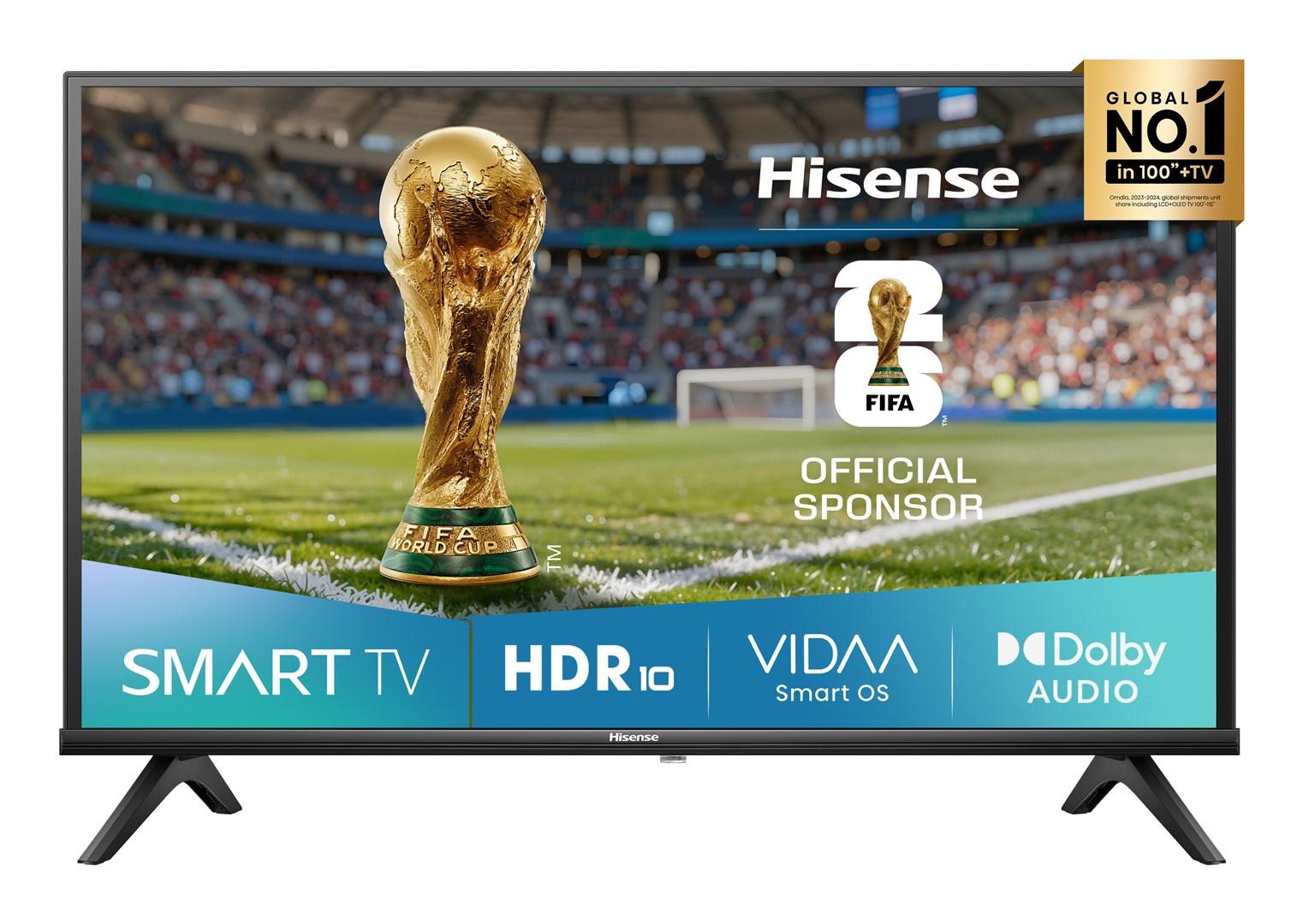 Hisense 40A4Q 40" Full HD Smart TV - Wi‑Fi, sort billede