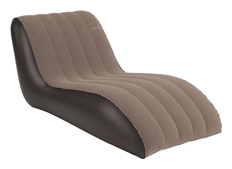 Easy Camp 420072 oppustelig loungestol - brun camping liggestol billede