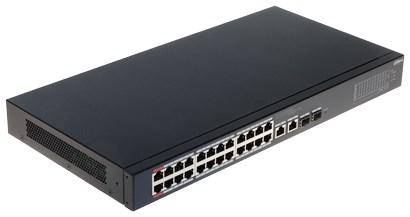 26-Port Cloud Managed Desktop Switch med 24-Port PoE 2*Gbps Combo uplink Langdistance POE IEEE802.3b