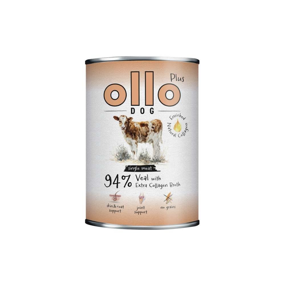 OLLO Plus Collagen Kalv – vådfoder til hund – 400 g