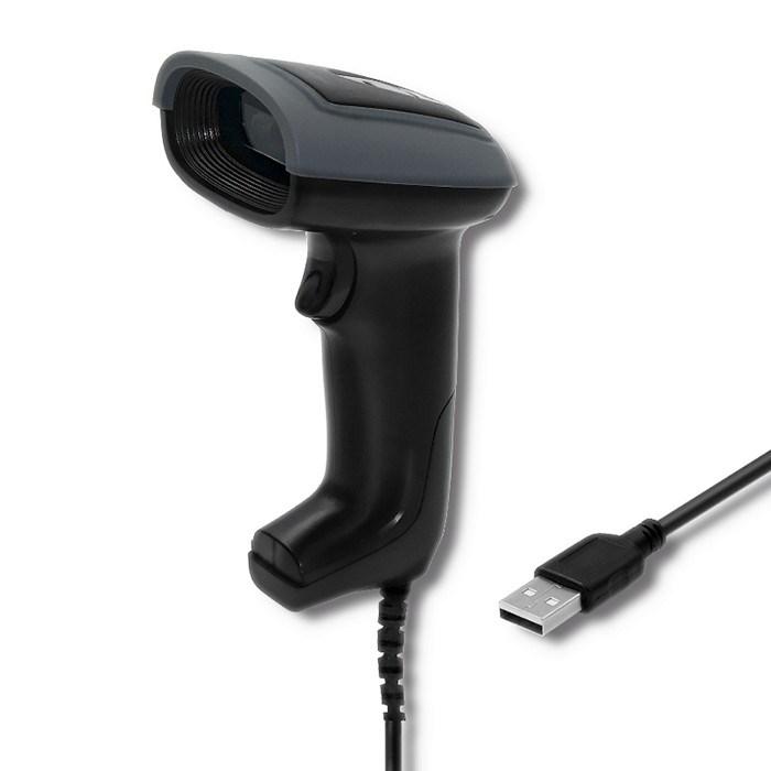 Qoltec 1D/2D stregkodescanner - kablet USB, sort