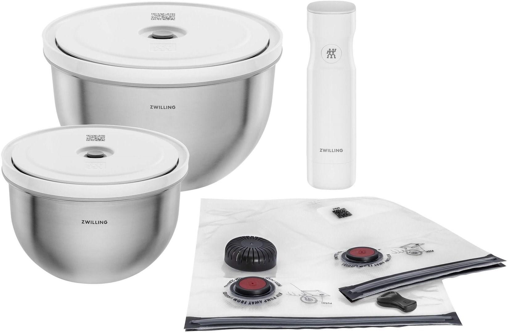 Zwilling Fresh&Save Bowl Vakuum Starter-Set 9.tlg. Edelstahl