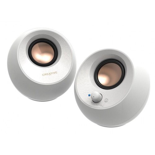 Creative Pebble V3 Bluetooth-højtalere 2.0 - Hvid, 10 W