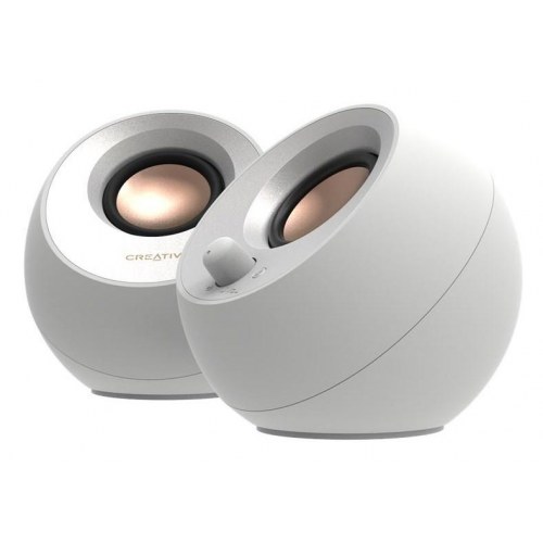 Creative Pebble V3 Bluetooth-højtalere 2.0 - Hvid, 10 W