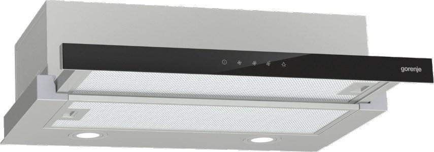 Gorenje TH64E3SGB teleskopisk emhætte – rustfrit stål, 60 cm, 350 m³/t