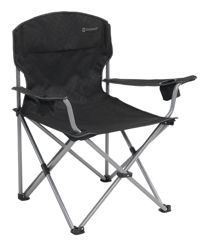 Outwell Catamarca XL, 150 kg, Campingstol, 4 ben, 4,1 kg, Polyester, Sort