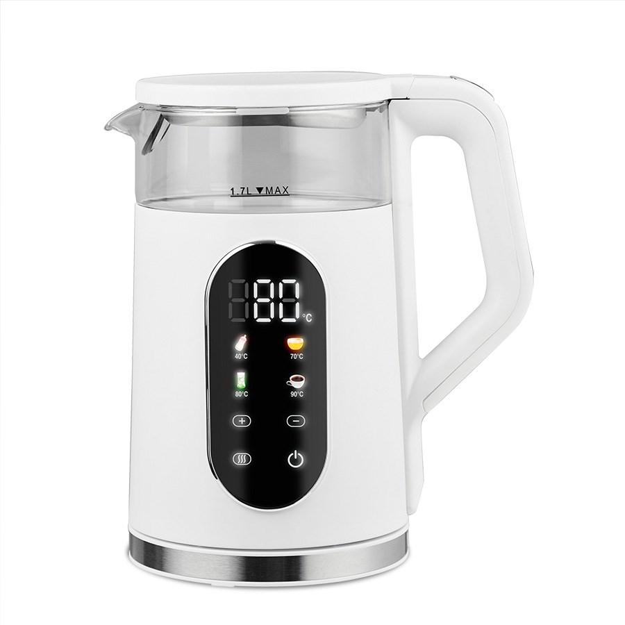 Maestro MR-023 elkedel 1,7 l – hvid med temperaturstyring