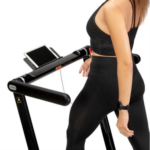 HMS LOOP12 MULTI løbebånd med skrivebord 1–12 km/t – sort