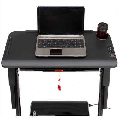 HMS LOOP12 MULTI løbebånd med skrivebord 1–12 km/t – sort