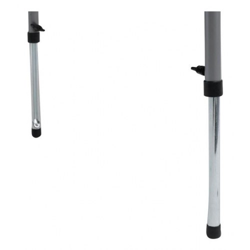Easy Camp campingbord 80 × 60 cm - højdejusterbart, foldbart - bronze/grå