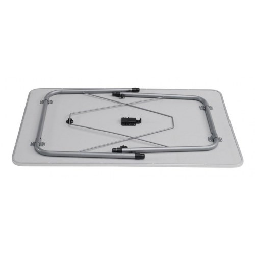 Easy Camp campingbord 80 × 60 cm - højdejusterbart, foldbart - bronze/grå