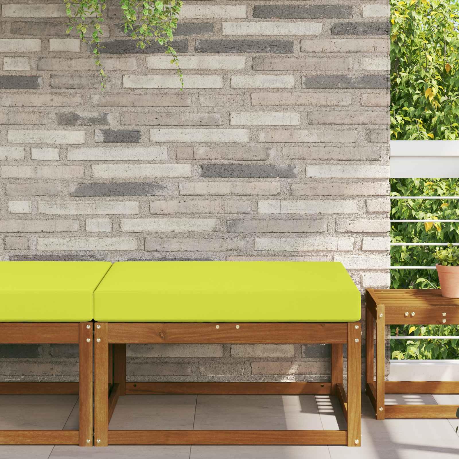 Udendørs Sofa Pude Grøn 80 x 80 x 8 cm Polyester