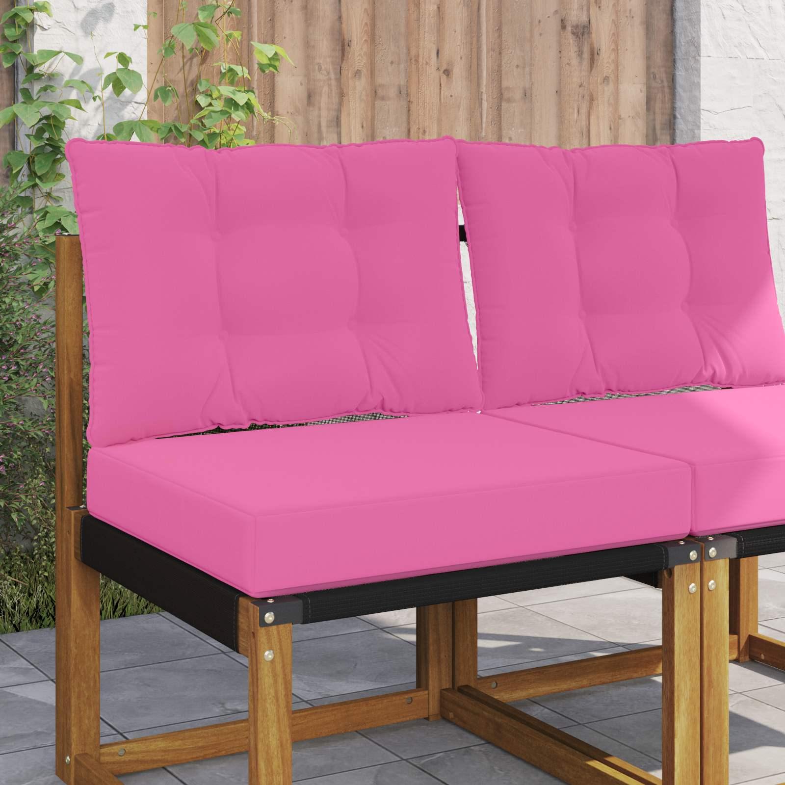 Udendørs sofa-hynder 2 stk - lyserød polyester