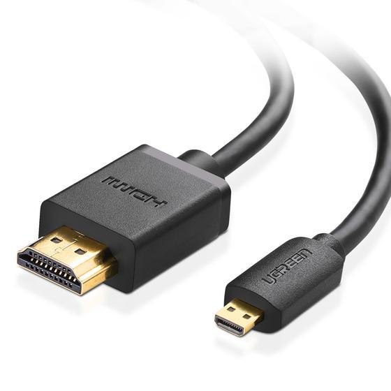Ugreen 30104 Micro HDMI til HDMI kabel 3 m - sort