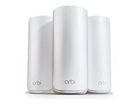 NETGEAR Orbi 870 Series RBE873 - Wi-Fi-system - (router, 2 extendere) - op til 9000 sq.ft - mesh 10GbE, 2.5GbE, Wi-Fi 7 Multi-Band