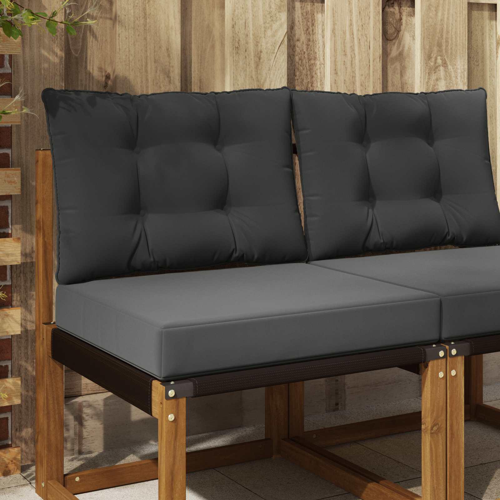 Udendørs Sofa Pude 2 stk Antracit Polyester