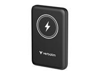 Verbatim Charge ’n’ Go trådløs powerbank 10.000 mAh 20 W - USB‑C - Sort billede