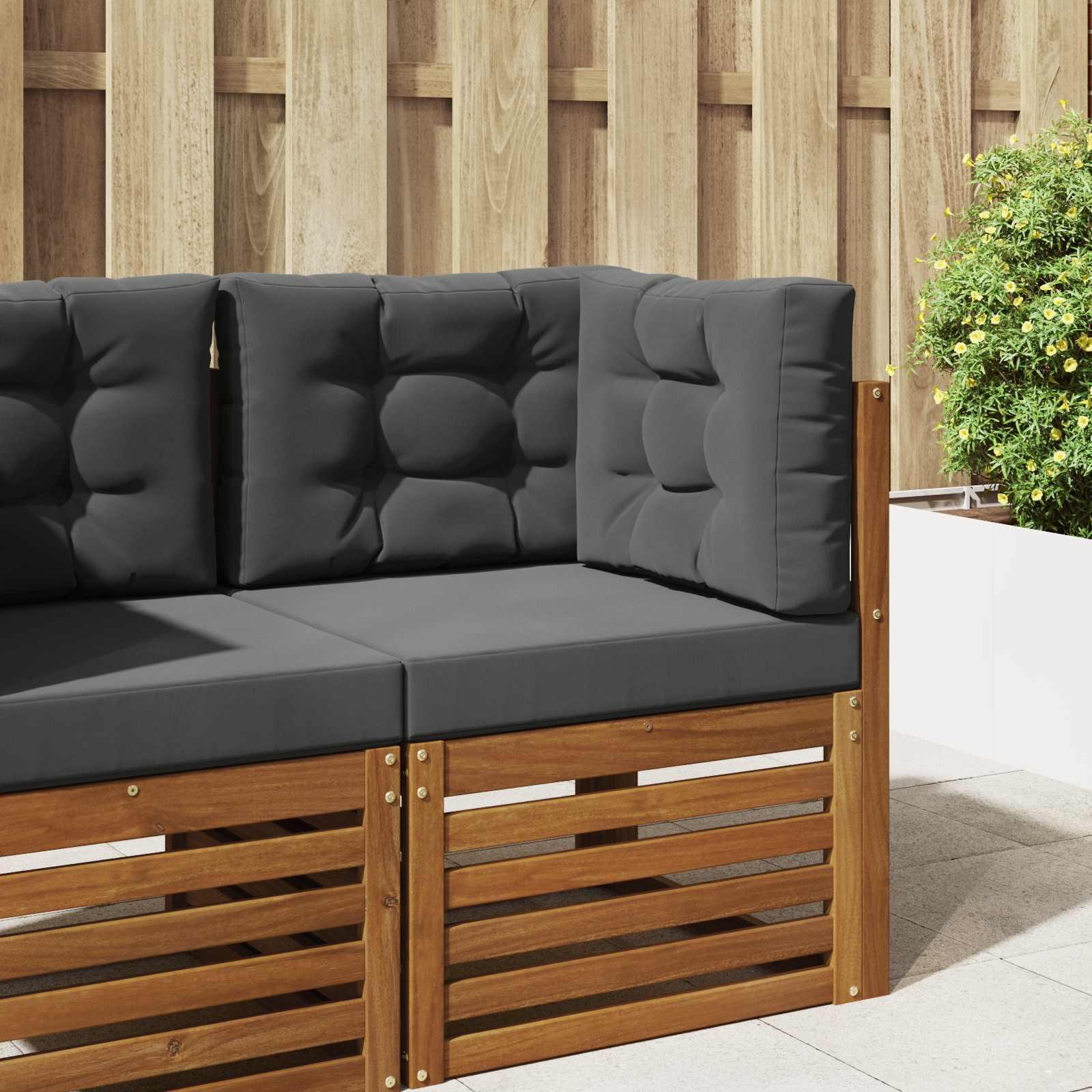Udendørs Sofa Pude 3 stk Antracit Polyester