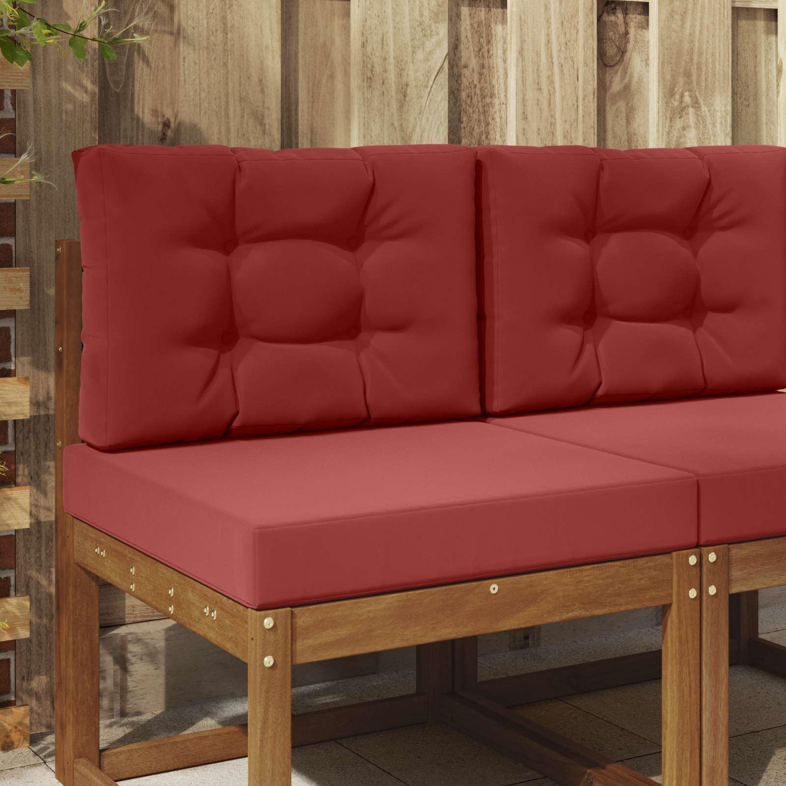 Udendørs Sofa Pude 2 stk Vinrød Polyester
