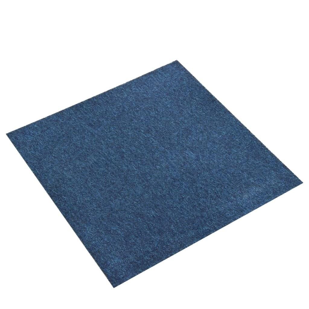 Tæppefliser 20 stk. 5 m² 50x50 cm mørkeblå