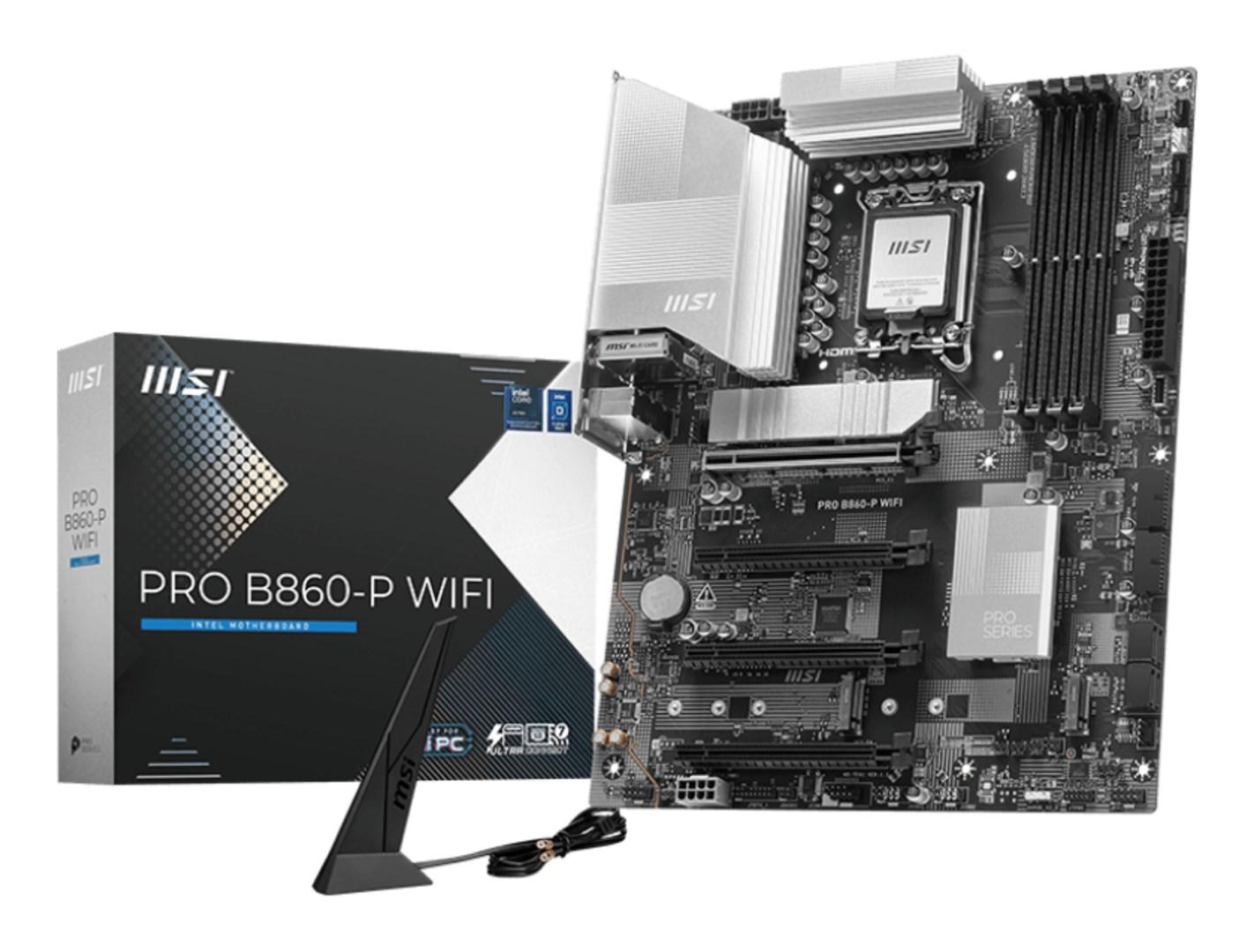 MSI PRO B860-P WIFI - ATX bundkort til Intel LGA 1851 billede