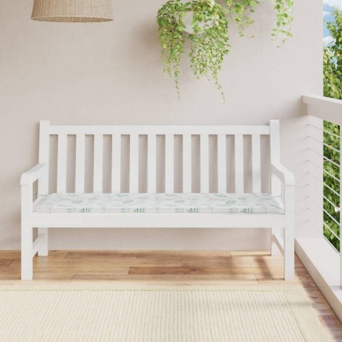 Hynde til havebænk 150×50×3 cm i oxfordstof - bladmønster