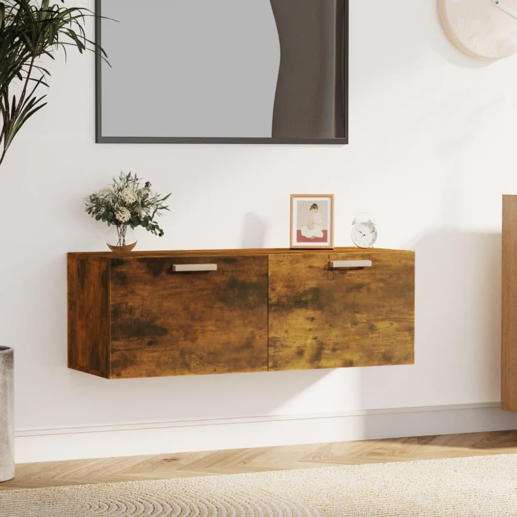vidaXL vægskab 100x36,5x35 cm konstrueret træ røget sonoma-eg