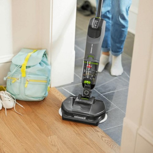 BISSELL SpinWave + Vac Pet Pro - ledningsfri gulvvasker og støvsuger, grå/sort