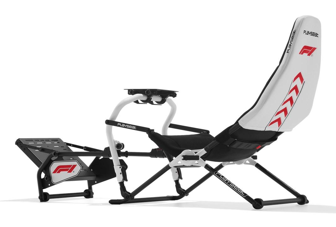 Playseat Challenge DD F1 - universal gamerstol med polstret sæde, sort/rød/hvid billede
