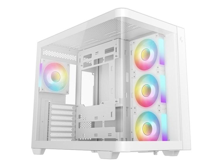 DeepCool CG530U 4F Tower - hvid pc-kabinet med RGB billede