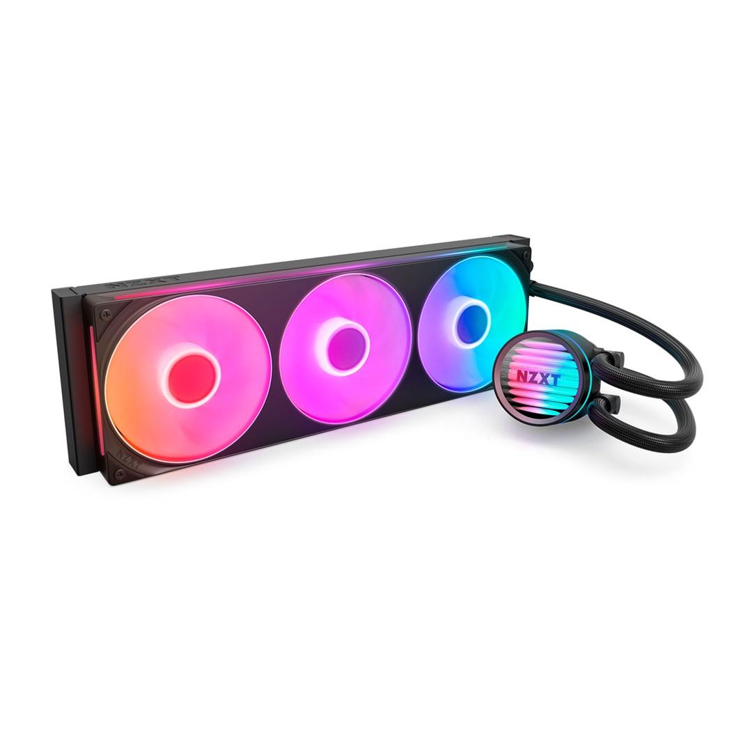 NZXT Kraken Core 360 RGB - alt-i-en CPU-vandkøler, 3×120 mm, sort