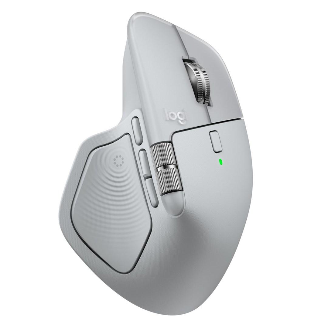 Logitech MX Master 4 - ergonomisk trådløs højrehånds mus, RF + Bluetooth, laser, 8.000 DPI