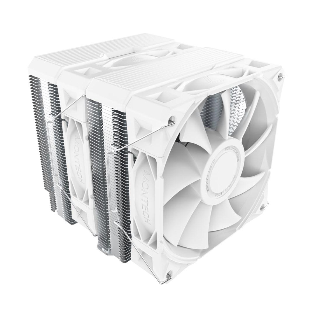 Montech NX600 CPU-luftkøler 120 mm - hvid billede