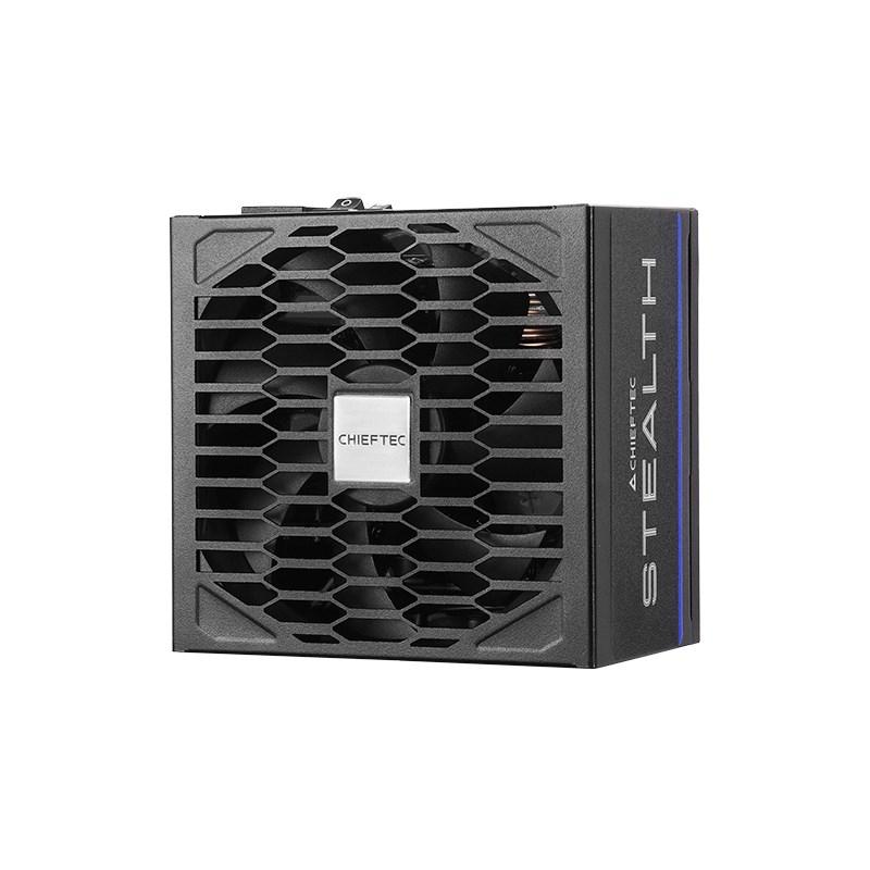 Chieftec Stealth Vega M Series SPX-1000-FC 1000W ATX strømforsyning - 80 Plus Platinum, fuldt modulær, sort billede