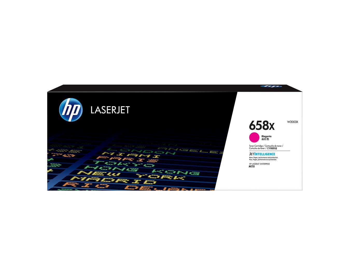 HP 658X højkapacitets magenta original LaserJet-toner (W2003X) billede