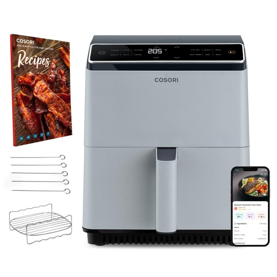 COSORI Dual Blaze 6,4 l varmluftfriture – 1.750 W, lys grå