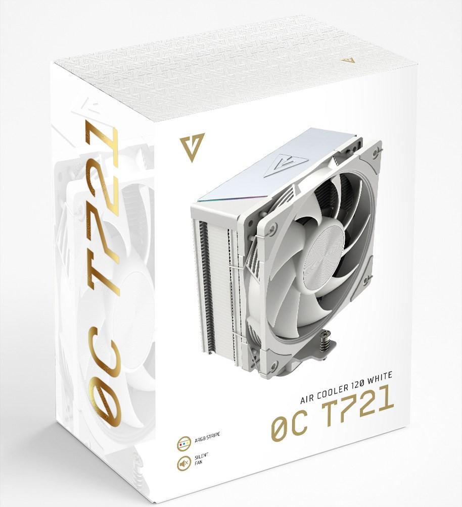 MODECOM Volcano OC T721 CPU-luftkøler 120 mm - Hvid