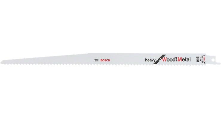 Bosch S 1411 DF Heavy for Wood and Metal bajonetsavklinger - 30 cm, 6 TPI, 5 stk. billede