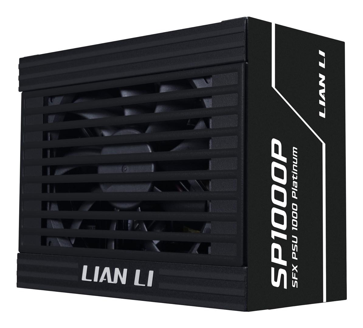 Lian Li SP Series Platinum 80 PLUS Platinum-strømforsyning, SFX, fuldt modulær, PCIe 5.1, ATX 3.1 - 1.000 Watt, sort