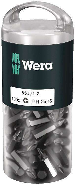 Wera 851/1 Z DIY - bitsæt PH2, 25 mm, 100 stk. billede