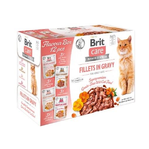 Brit Care Cat Adult Fillets in Gravy vådfoder – 12×85 g