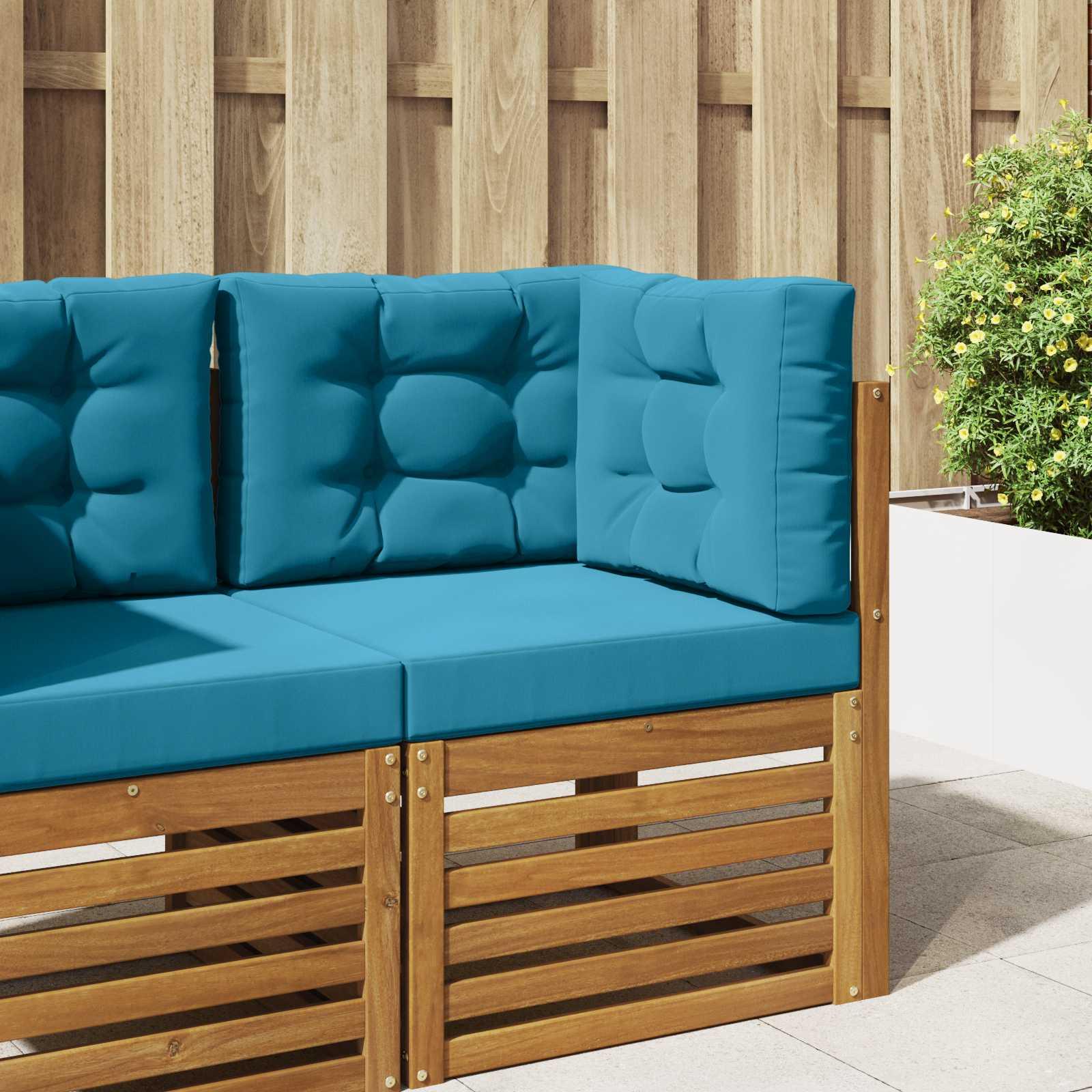 Udendørs Sofa Pude 3 stk Kongelig blå Polyester