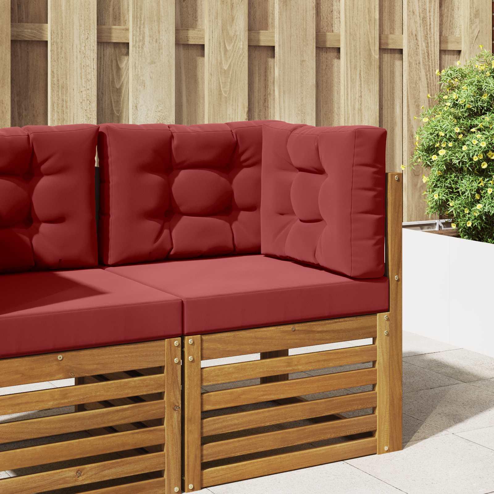 UdendÃ¸rs Sofa Pude 3 stk VinrÃ¸d Polyester