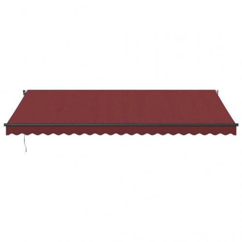 Markise 500 × 350 cm med automatisk betjening - bordeaux