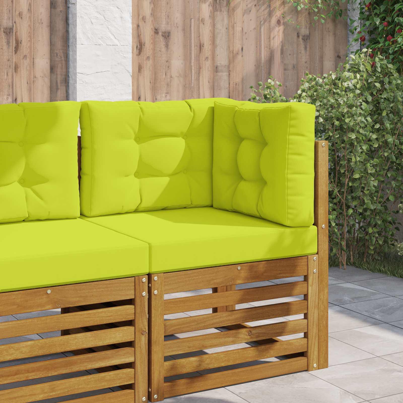 Udendørs Sofa Pude 3 stk Grøn Polyester