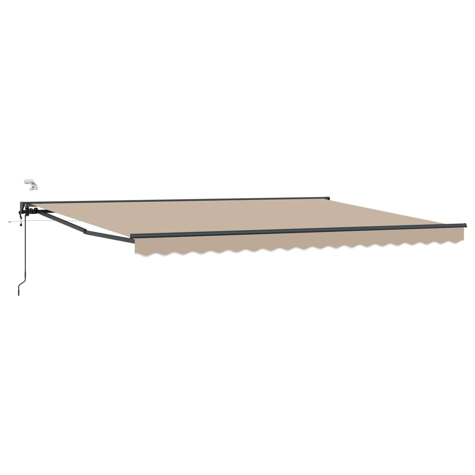 Elektrisk UtrÃ¦kkelig Markise Beige 4,5 Ã 3 m