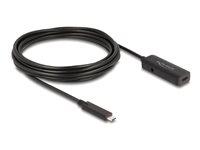 DeLOCK USB-C forlængerkabel 5 m - sort billede