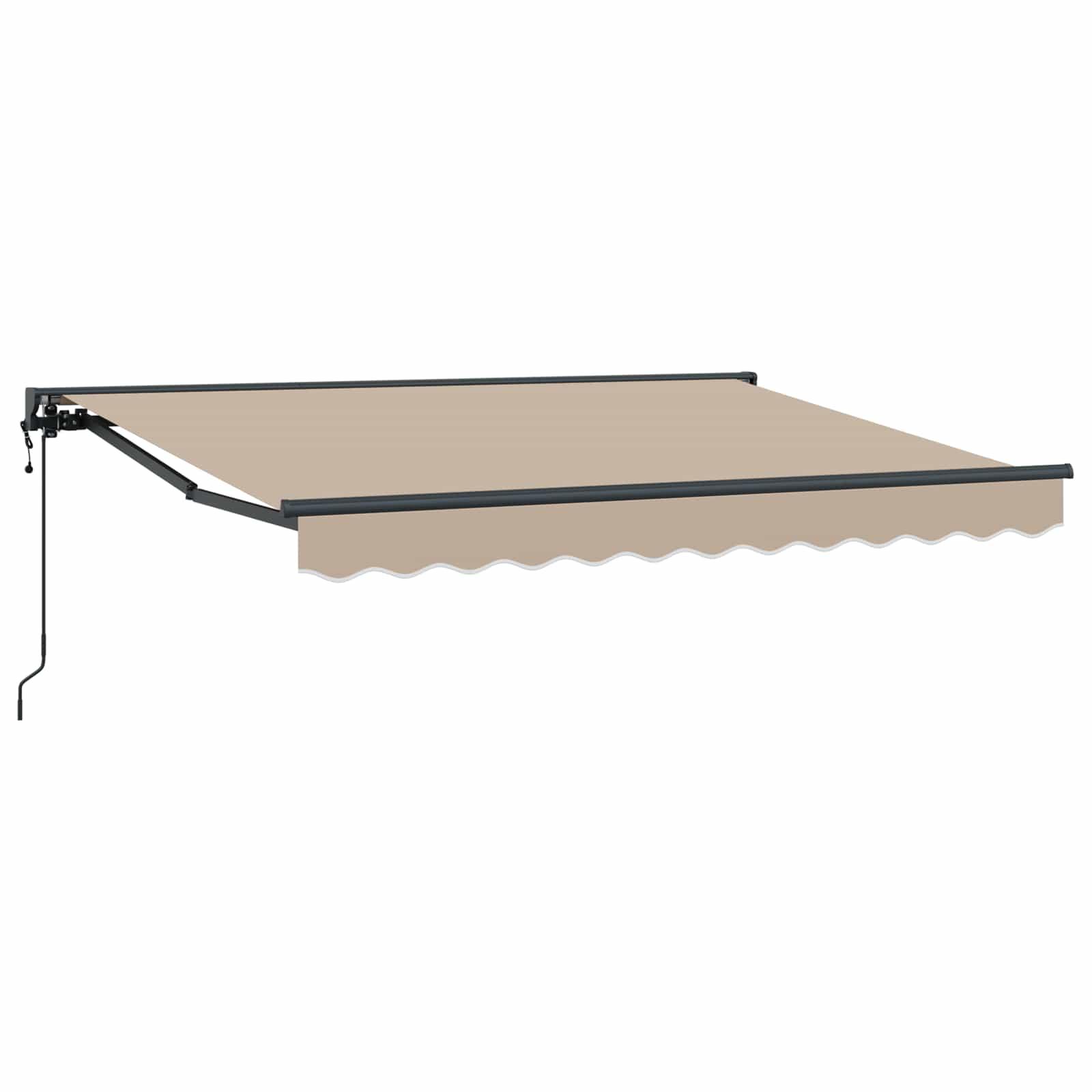 Elektrisk udtrækkelig markise beige 3 x 2 m til terrasse