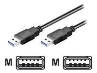 Goobay USB 3.0-kabel A han til A han - 1,8 m - sort billede